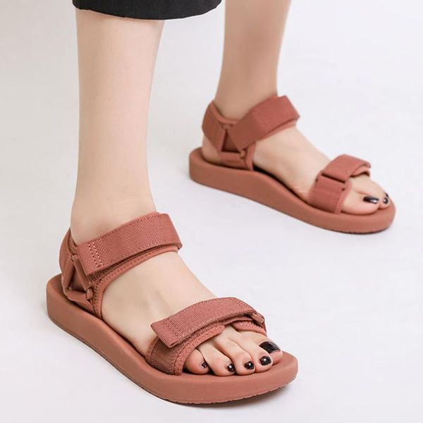 

sandals women cool shoes for summer 2021 flip flop chaussures femme platform, Black