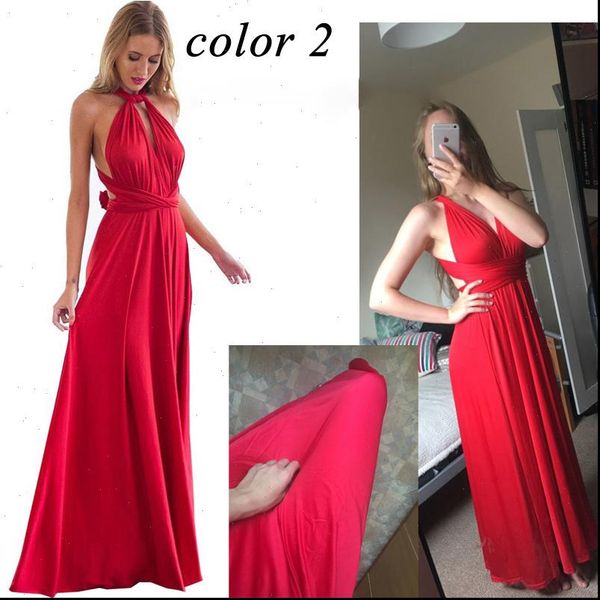 

multiway wrap convertible womens dresses boho maxi club red bandage long party bridesmaids infinity ladies, Black;gray