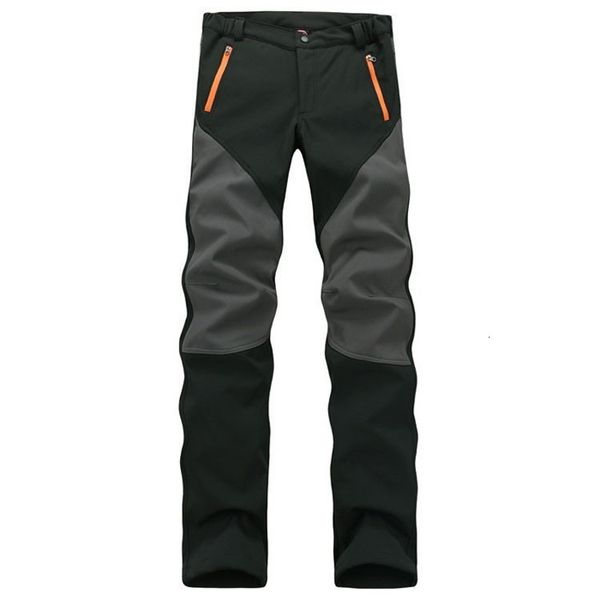 

men's pants winter autumn fleece softshell windproof casual 8g1k, Black