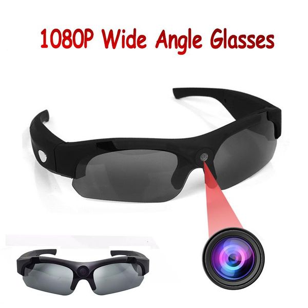 

wide angle hd smart 1080p camera glasses black polarized lens sunglasses action dv dvr sport video cam po glass eyewear mini cameras