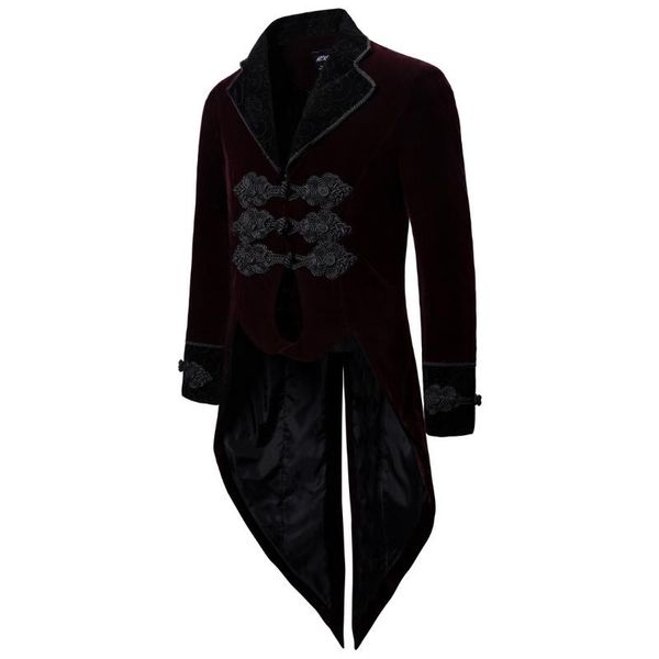 

men's trench coats vintage long coat men autumn and winter fashion gentleman's court single-breasted suit collar lugentolo, Tan;black