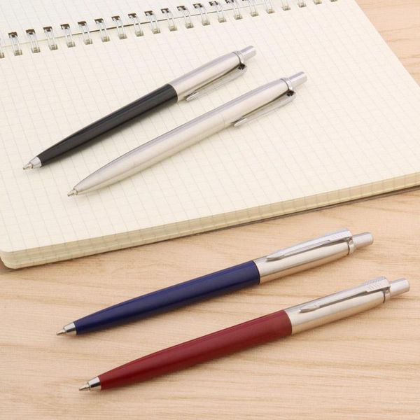 

ballpoint pens metal pen stainless steel color stationery supplies, Blue;orange