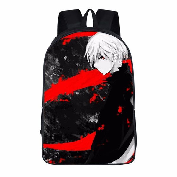 

backpack -selling notebook backpacks students school bags tokyo ghoul 3d print oxford waterproof boys girls cute lapsmall bag
