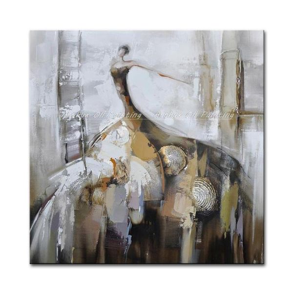 

paintings arthyx wall picture abstract girl figure oil painting on canvas handmade modern art for living room home decoration