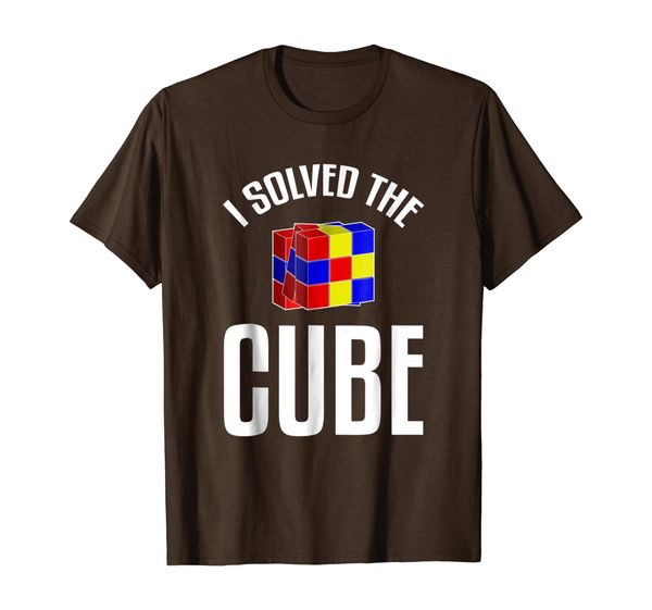 

i solved the rubix cube women men youth t-shirt, White;black