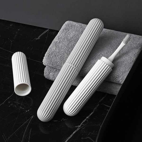

storage boxes & bins nordic portable toothbrush box bathroom organizer creative dustproof cover home organization