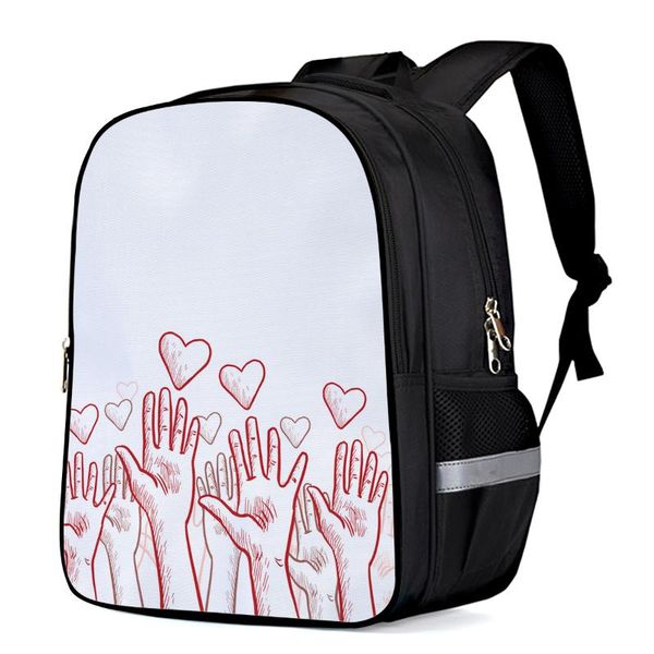 

backpack hand painted love palm toddler boy girl elementary school kindergarten