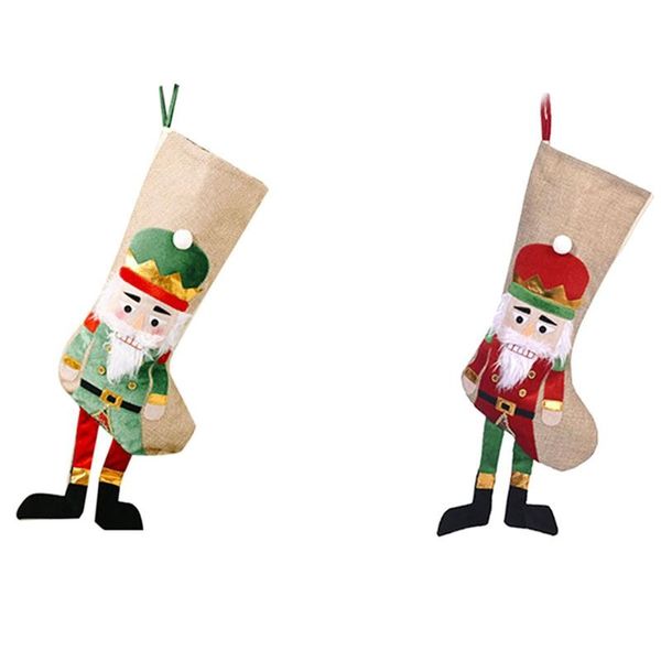 

christmas decorations walnut soldier stocking creative candy bag standing gift