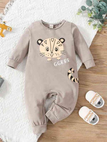 

baby cartoon and letter graphic jumpsuit she, Blue
