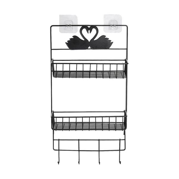 

bathroom shelves hanging storage organiser pockets rack behind the door cupboard kitchen refrigerator