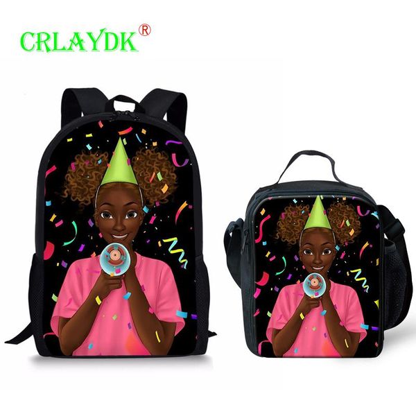 

school bags crlaydk cute cartoon kids backpack set with lunch insulated bag large capacity toddler girls bookbag birthday presents