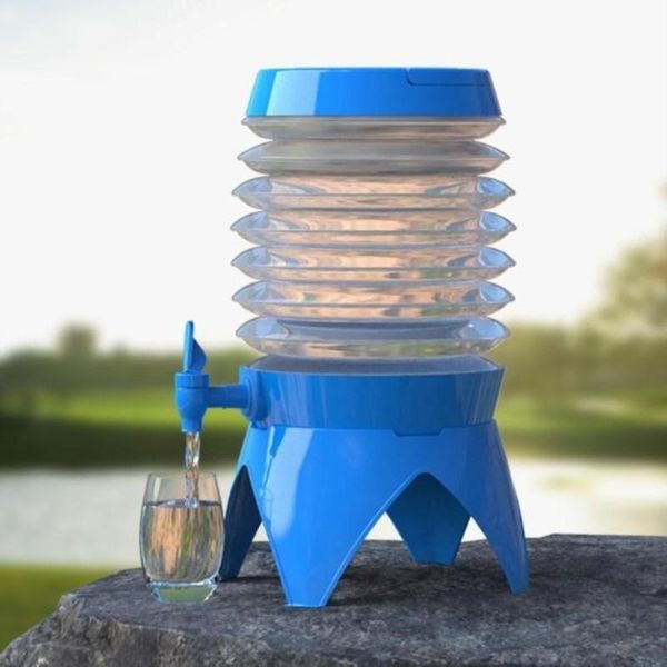 

buckets multifunctional folding water storage bucket with faucet car beverage beer outdoor camping