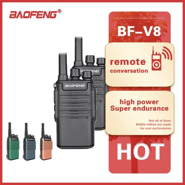 

walkie talkie 2021 baofeng bf-v8 handheld mini uhf portable long range two way ham radio hand communication walkie-talkie