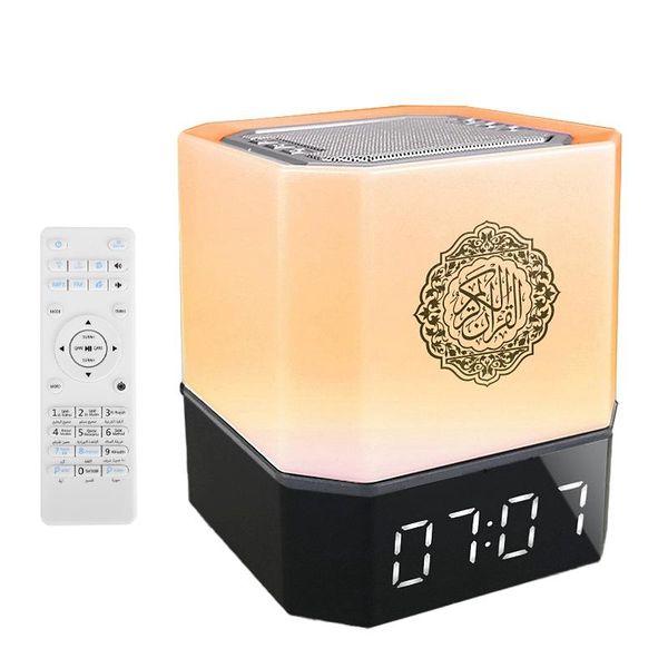 Lâmpada de alto-falante portátil Quran Muslim Speaker Lamp, Smart Contact Bluetooth MP3 Se jogador relógios App Control Night Light Ramadan presentes