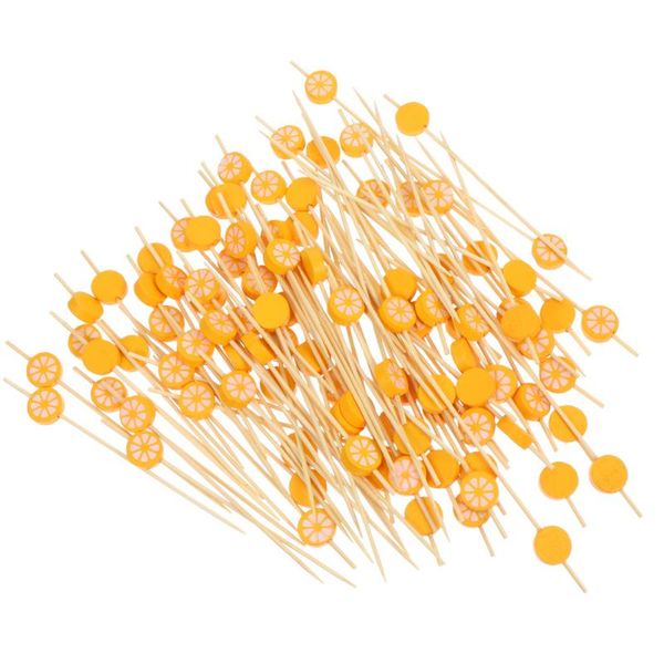 

forks 100pcs mini kitchen disposable sticks safety mild bamboo fruit fork