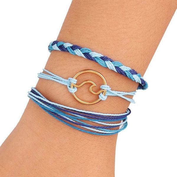 

charm bracelets bohemia lucky rop gift bracelet & bangles for women men thread handmade tibetan buddhist braided cotton copper, Golden;silver