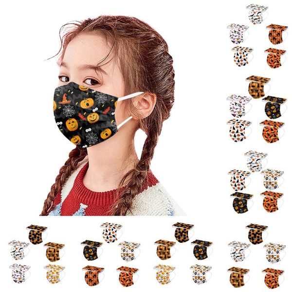 

other event & party supplies 50pcs disposable printing masks mascarillas halloween cosplay three layer mascaras face mask nose strip masque