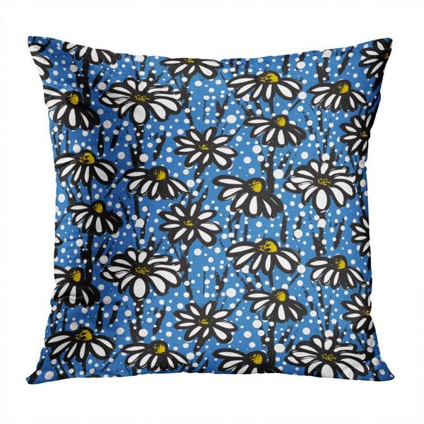 

cushion/decorative pillow blue throw cushion cover abstract floral soft velvet square case couch pillowcase for sofa chair bedroom