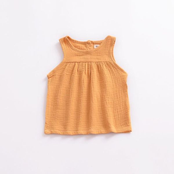 

0-4 years born summer clothes for boys girls baby waistcoat toddler kids linen vest children button ruched beach outfits, Camo