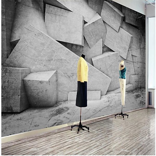 

p stereoscopic wallpaper 3d stereo abstract geometric wallpapers living room background wall