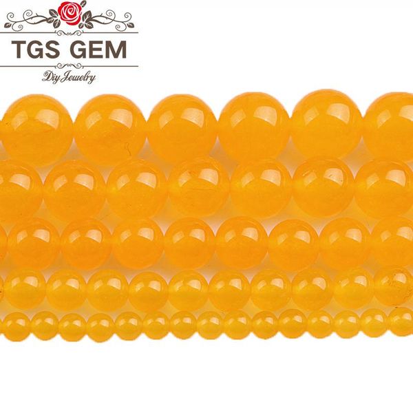 

other natural stone beads yellow agates round size 4 6 8 10 12 14mm diy spacer fashion bracelet necklace jewelry making
