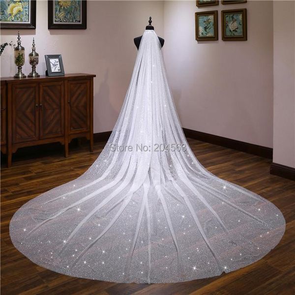 

bridal veils 2021 spark wedding veil luxury for bride, Black