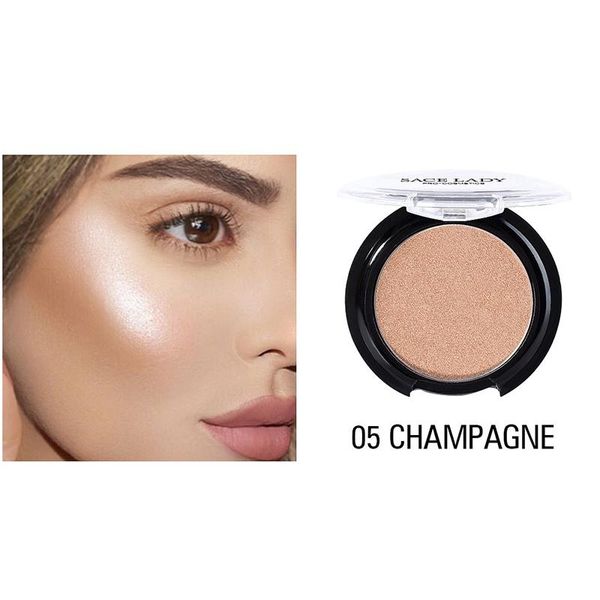 

blush 1 pcs shining smooth makeup face contour pink orange blusher