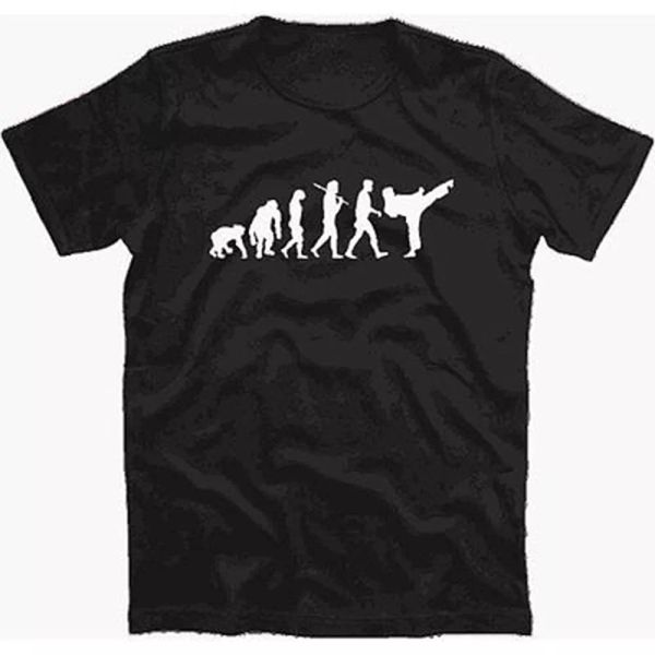 

standard edition karatekas evolution karate martial arts kickboxing t-shirt s-xxxl, White;black