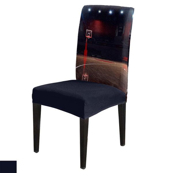 

chair covers basketball court game dining cover spandex elastic print slipcovers furniture kitchen wedding supplies