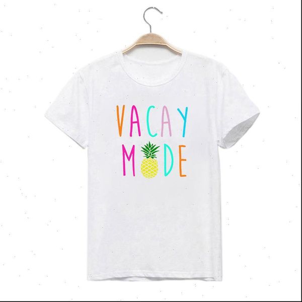 

women t shirt summer vacay fruit print graphic tees female shirts short sleeve casual white tee clothing