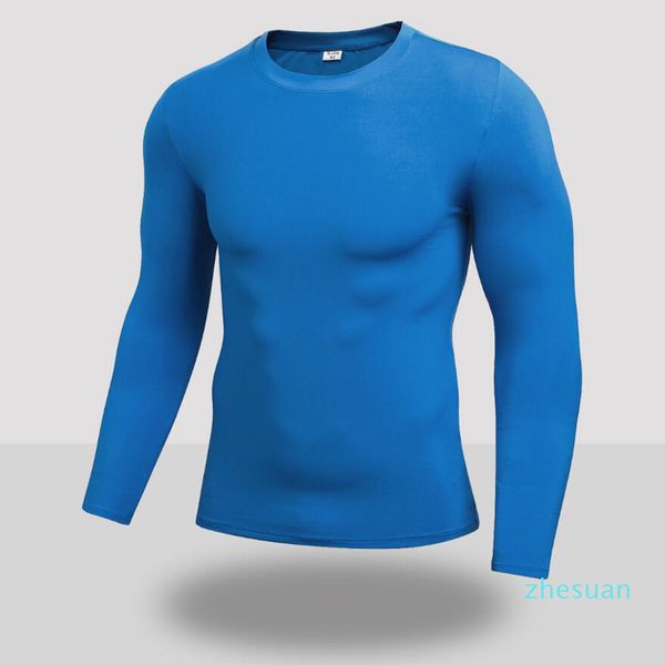 

men's quick drying compression t-shirt long sleeves training tshirt summer fitness clothing solid color bodybuild gym running suits, White;black