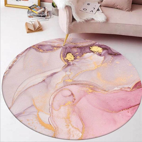 

carpets rugs and for home living room bedroom nordic abstract pattern pink round mats children rooms 100% polyester