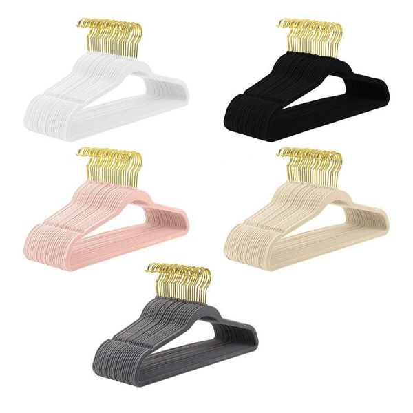 

hangers & racks 20 pcs non-slip clothes hanger rack coat suit shirt pants wardrobe clothing storage hanging