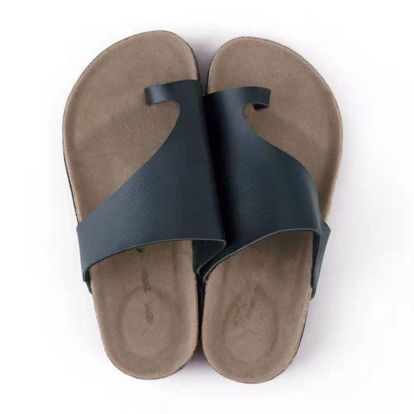 

summer women slippers beach flats flip flops open toe ladies sandals pu leather casual female shoes slides large size, Black