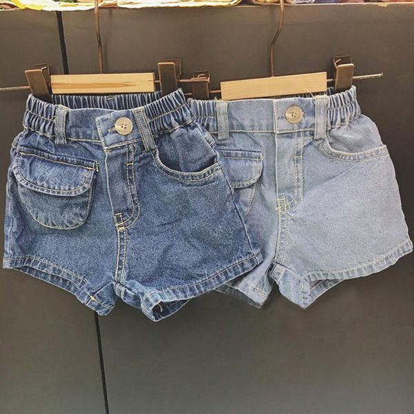 

style girls denim shorts fashion summer kids clothes 1-7 years, Black