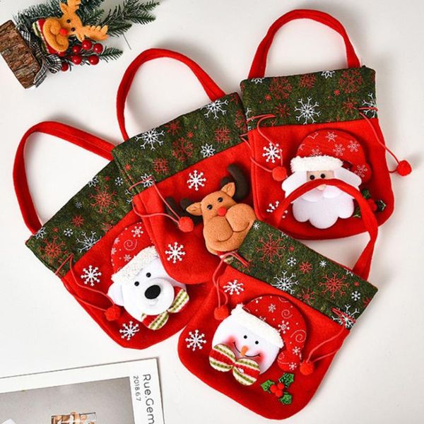 

gift wrap christmas candy bag drawstring bags with 24cm strap diy handmade cookies xmas birthday party snack storage packing