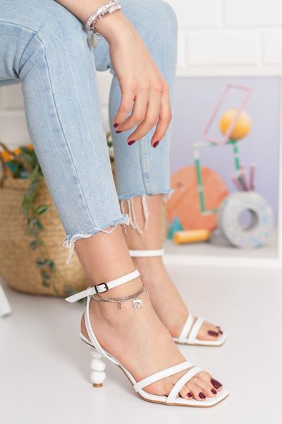 

sandals women's white wrist arched heels, Black