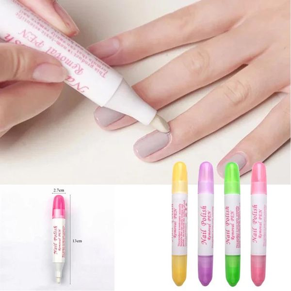 

nail brushes mistakes + 3 tips manicure tools polish cleaner erase corrector pen random color art brush remove lj, Yellow