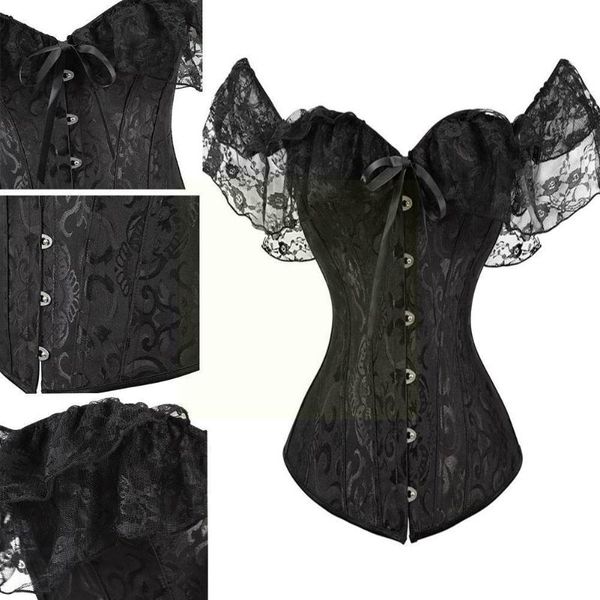 

women's shapers women short sleeve corset color tie-up boat neck cropped 2021 black close-fitting crop white/ i2j7, Black;white