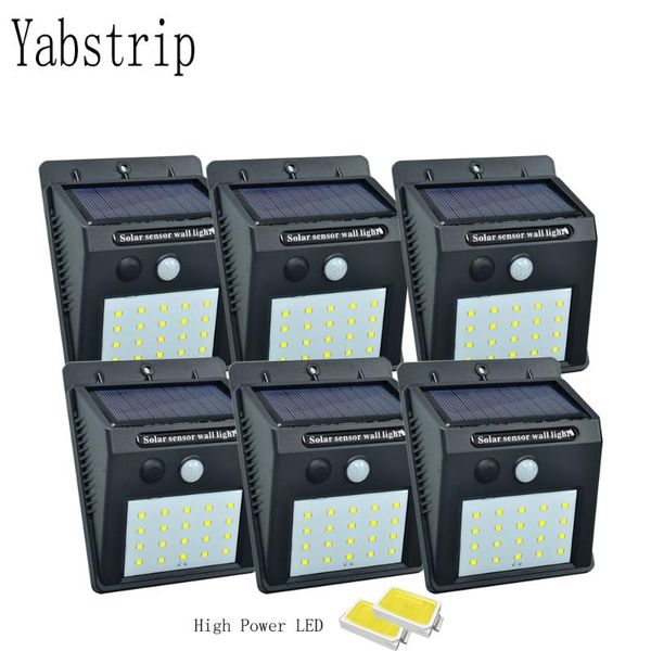 

solar lamps led light power motion sensor wall 20 outdoor waterproof energy saving for street yard home garden security lamp