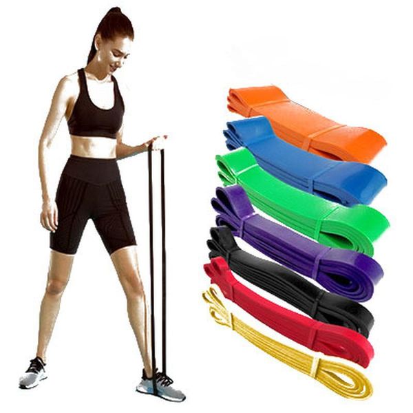 

resistance band exercise elastic workout ruber loop strength pilates fitness training expander gymnastics equipment bands