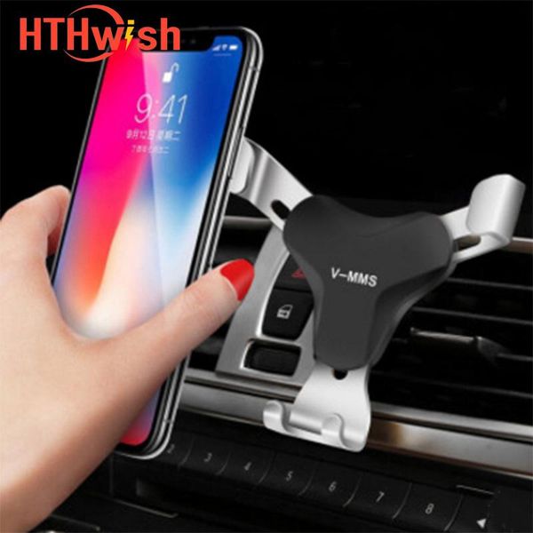 

hthwish car phone holder mobile for stand steady fixed bracket support gravity sensing auto grip cell mounts & holders