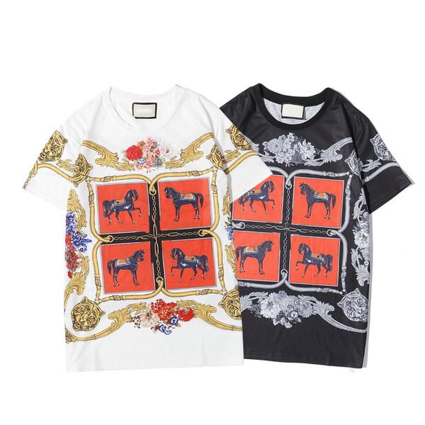 

men's high-density embroidery solid color plum t shirt black and white s-xxl, White;black