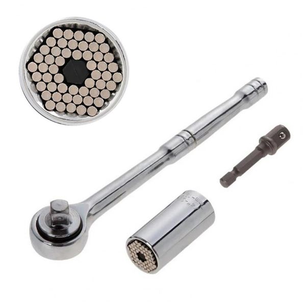 

professional hand tool sets 3pcs/set socket wrench set hexagon mirror surface anti-rust corrosion resistant ratchet spanner tools kit