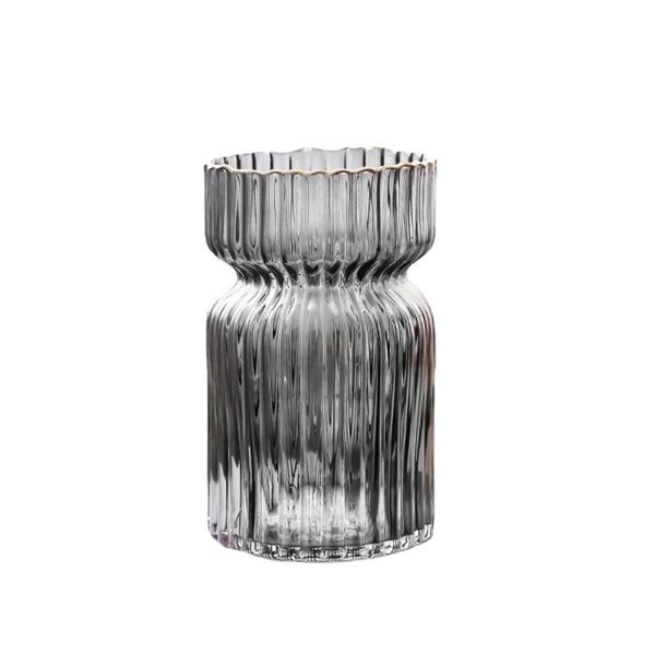 

vases luxury glass vase minimalist geometric hydroponic plant transparent jarrones decoration accessories eb50hp