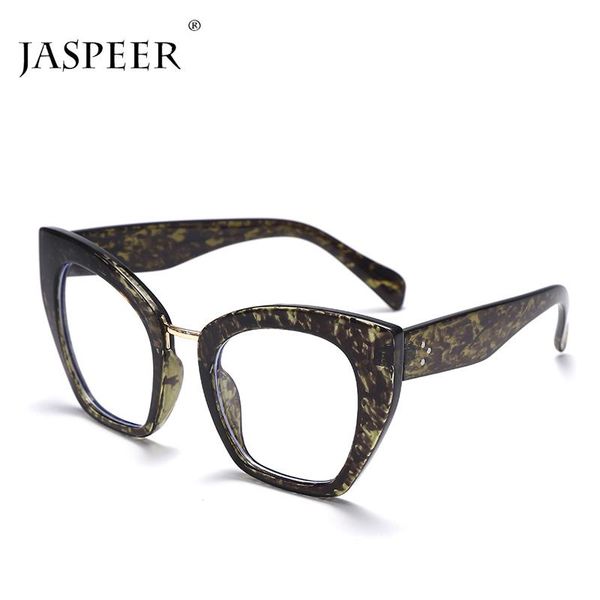 

sunglasses jaspeer anti blue eyeglass women cat eye computer glasses ladies printed fashion eyewear prescription spectacle frames, White;black