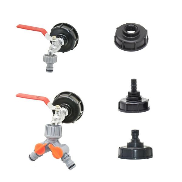 

watering equipments ibc s60 adapter 1/2" 3/4" 1" female thread tank water tap connectors valve replacement fittings bucket co