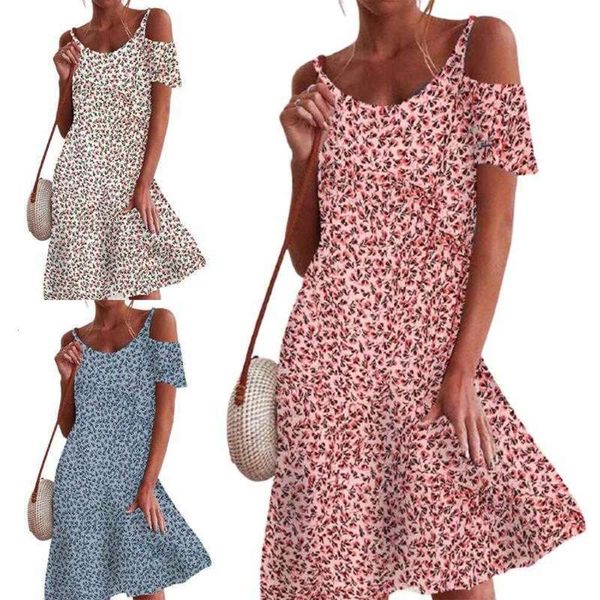 

women's floral print loose off the shoulder dress, Black;gray