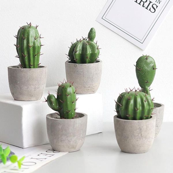 

cactus ornament artificial simulation cement deskfigure display mold for home decorative flowers & wreaths