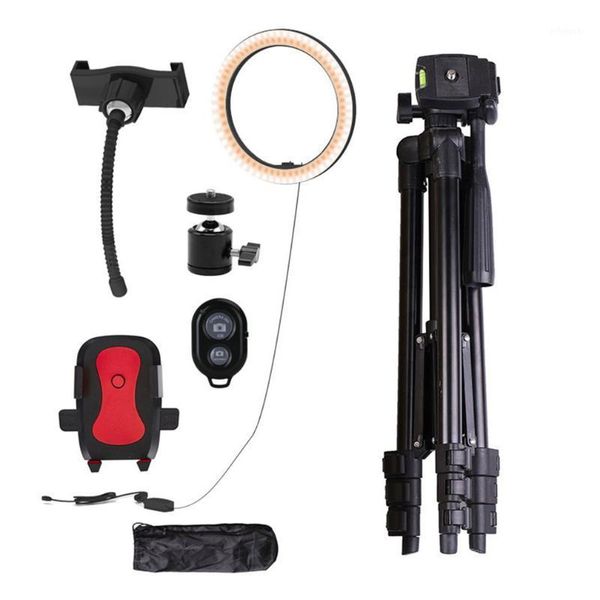 

dimmable led ring light with tripod live fill mobile phone bracket stand holder holder1
